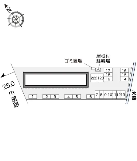★手数料０円★高岡市荻布　月極駐車場（LP）